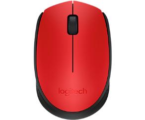 LOGITECH Mouse Logitech M171 Wireless, . for Notebook, Nano Reciver,Red 